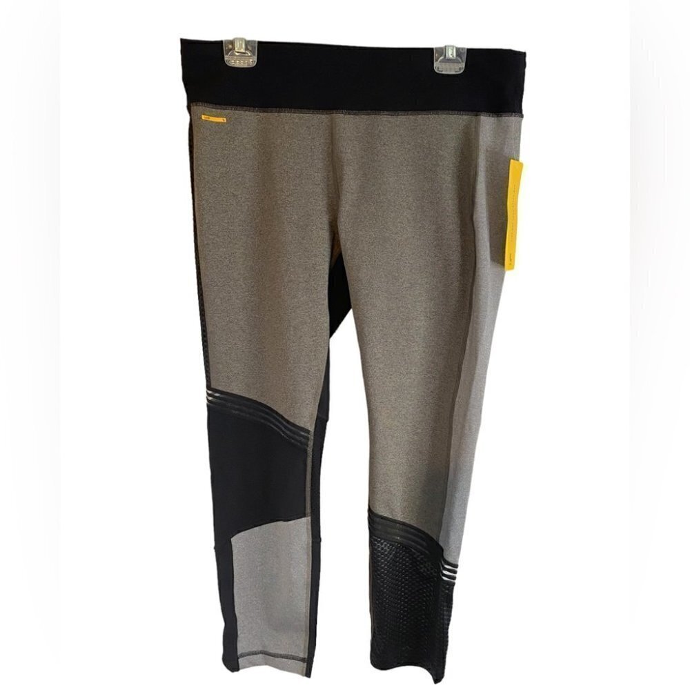 NWT Lole Panna Leggings  Ladies XL Black with Grey Accents